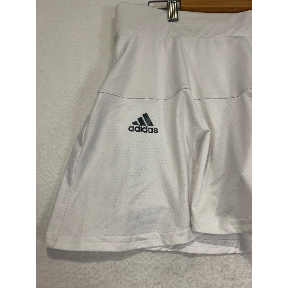 Adidas Women T Match Skirt White Tennis Skort AEROREADY GH7552 XL - Picture 3 of 10